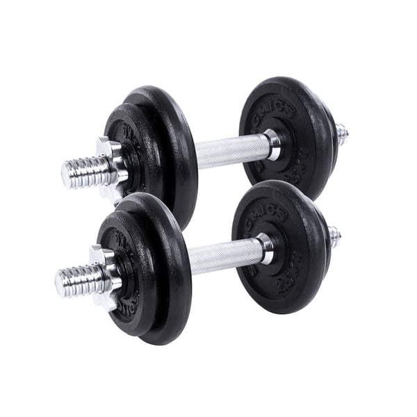 Håndvægt sæt, 2 x 10 kg, Sort Håndvægt sæt, 2 x 10 kg, Sort