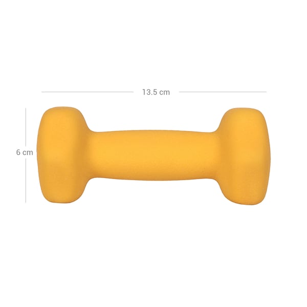 Håndvægte, 2 stk, 1 kg, sort