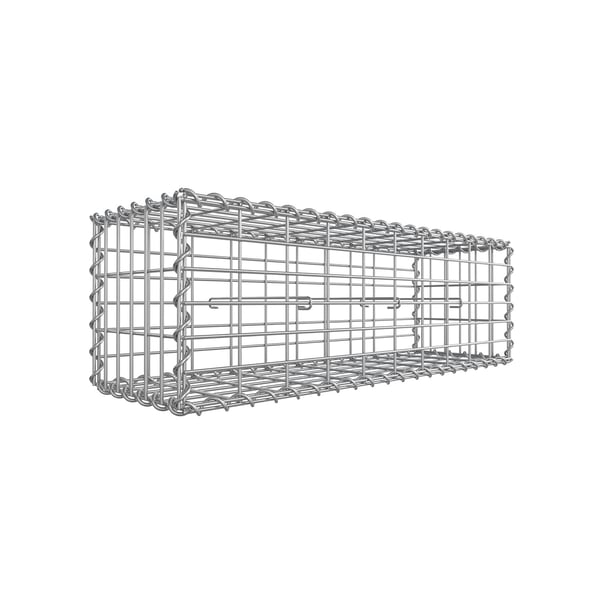 Gabion, 100x30x30 cm, Grå
