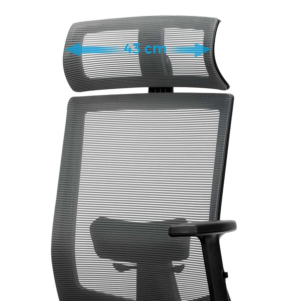 Toimisto tuoli, 65x53x116-126 cm, Harmaa