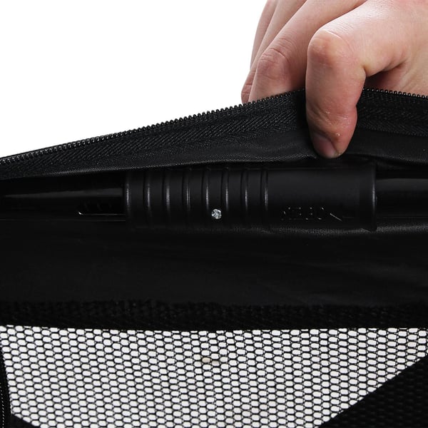 Hundebur, Sammenleggbart Oxford-stoff, 91x63x63 cm, Svart