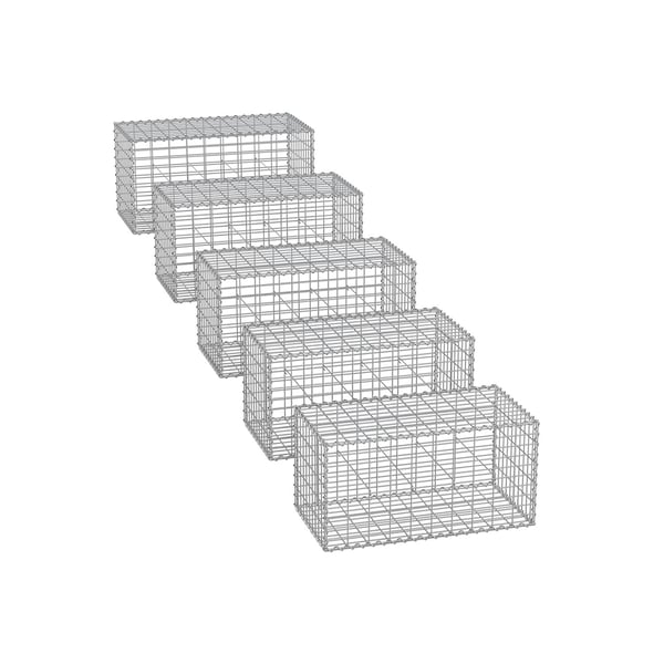 Gabion, 100x50x50 cm, Sølv Gabion, 100x50x50 cm, Sølv