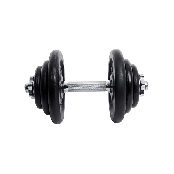 Dumbbellsett, Støpejern, 40 kg, Svart