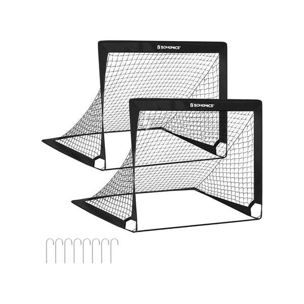 Fotballmål for barn, 120x80x80 cm, Svart
