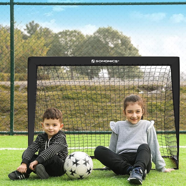 Fotballmål for barn, 120x80x80 cm, Svart