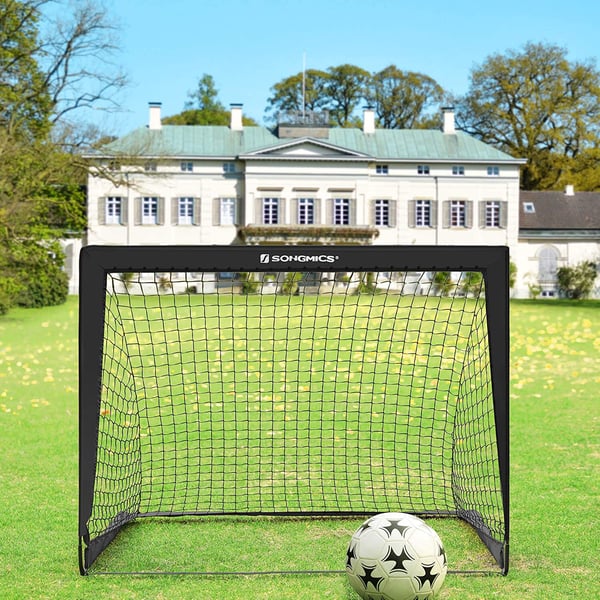 Fotballmål for barn, 120x80x80 cm, Svart