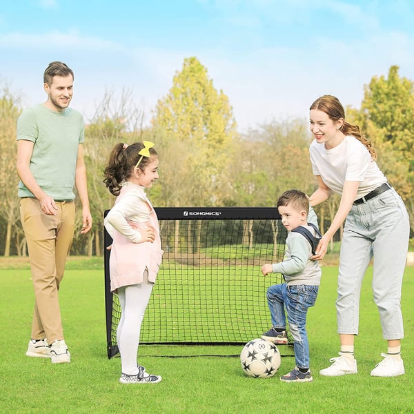 Fotballmål for barn, 120x80x80 cm, Svart