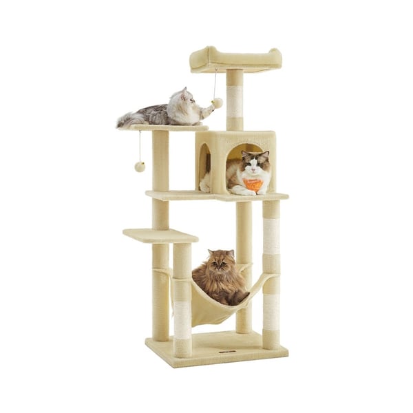 Kattetre, 55x45x143 cm, Beige