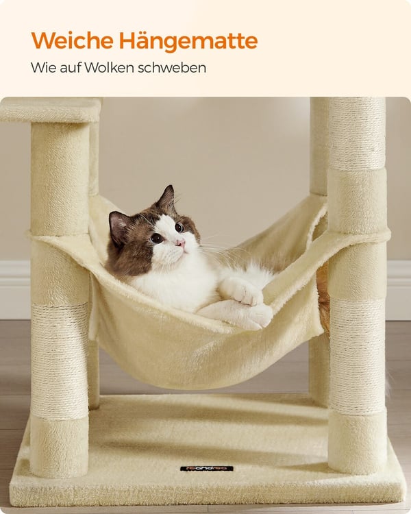 Kattetre, 55x45x143 cm, Beige