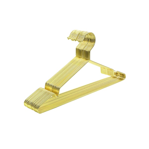 Tøjbøjler, 42x0,3x21 cm, Guld