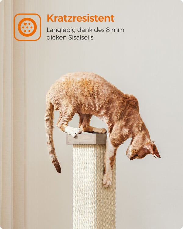 Kattklösställning, 38x38x73 cm, Greige