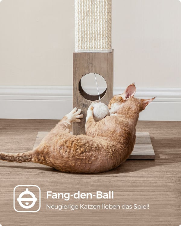 Kattklösställning, 38x38x73 cm, Greige