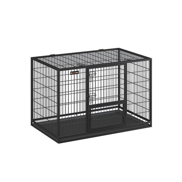 Hundbur, 122x74,5x80,5 cm, Svart