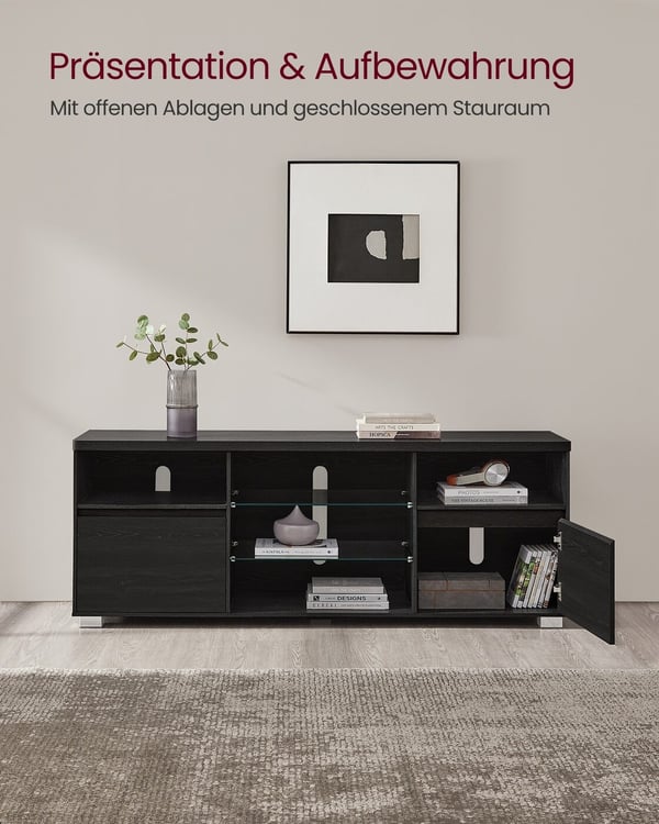 TV-skab, 40x160x60 cm, Sort