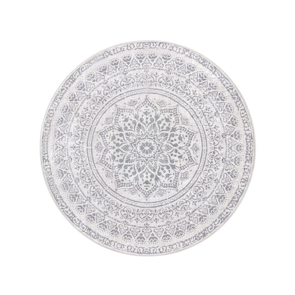 Rundt teppe, 120 cm diameter, grå Rundt teppe, 120 cm diameter, grå