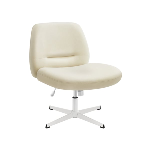 Kontorstol, 72x72x75-83 cm, Kremhvid