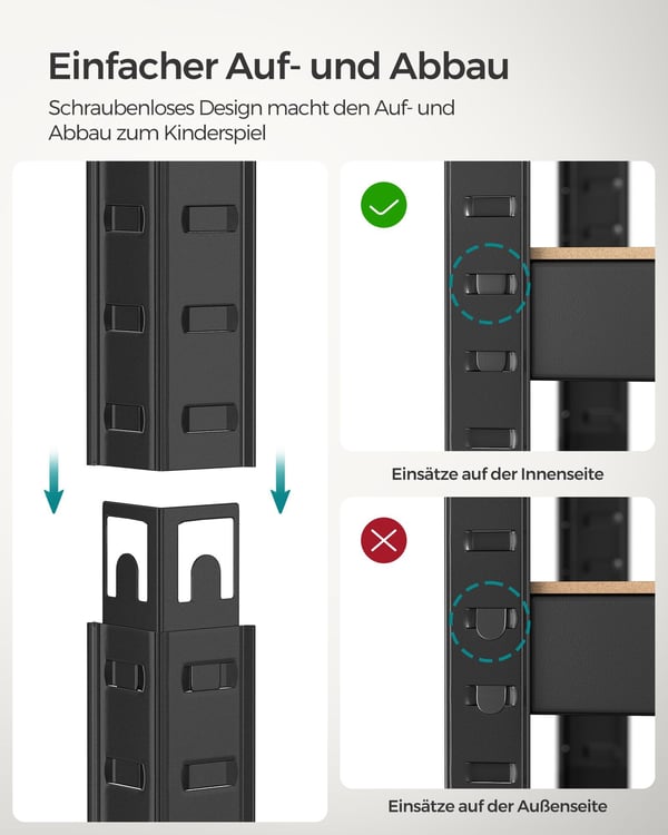 Oppbevaringshylle, metall kraftig reol, 40x80x160 cm, greige