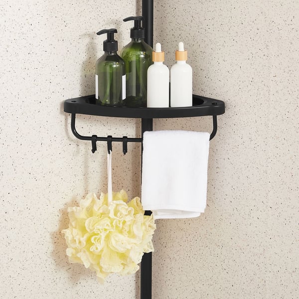 Bruseshelf, 35x25x85-305 cm, Hvid