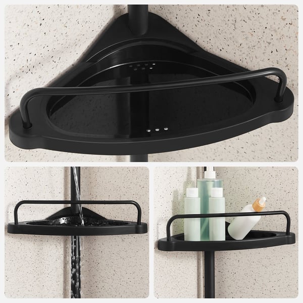 Bruseshelf, 35x25x85-305 cm, Hvid