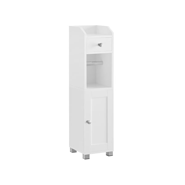 Toiletkabinet, 20x18x76,7 cm, Hvid