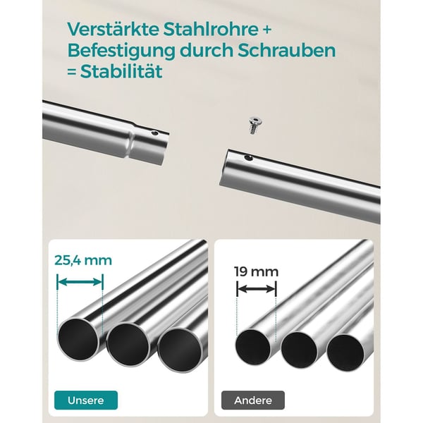 Tøjstativ, 103,5 cm, Sort