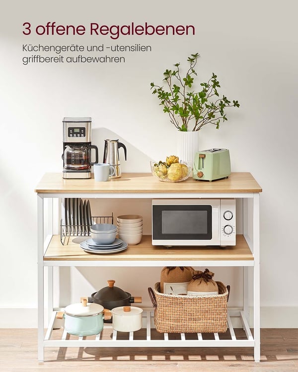 Køkkenhylde, 60x120x90 cm, Brun