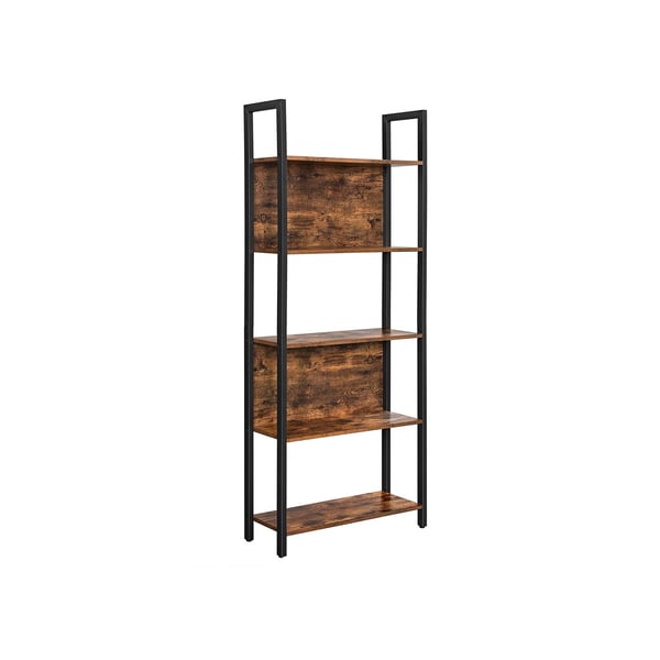 Bokhylle, 62x24x165 cm, Brun Svart Bokhylle, 62x24x165 cm, Brun Svart