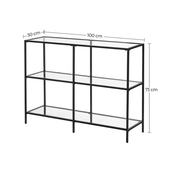 Konsollbord, 100x30x73 cm, Svart