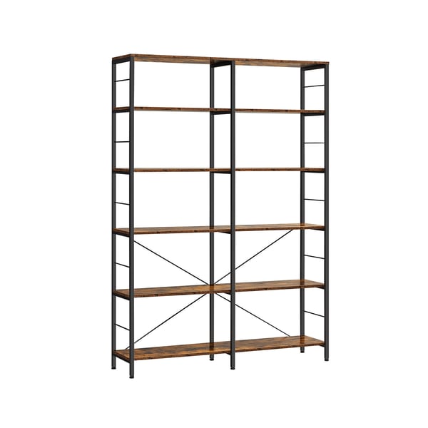 Bokhylle, 30x120x172,5 cm, Brun Svart Bokhylle, 30x120x172,5 cm, Brun Svart