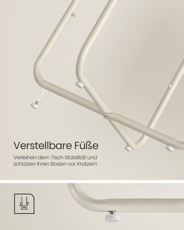 Sidebord, 45x50 cm, Beige