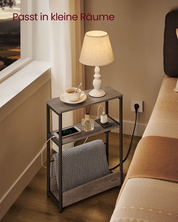 Sidebord, 18x45x58 cm, Greige