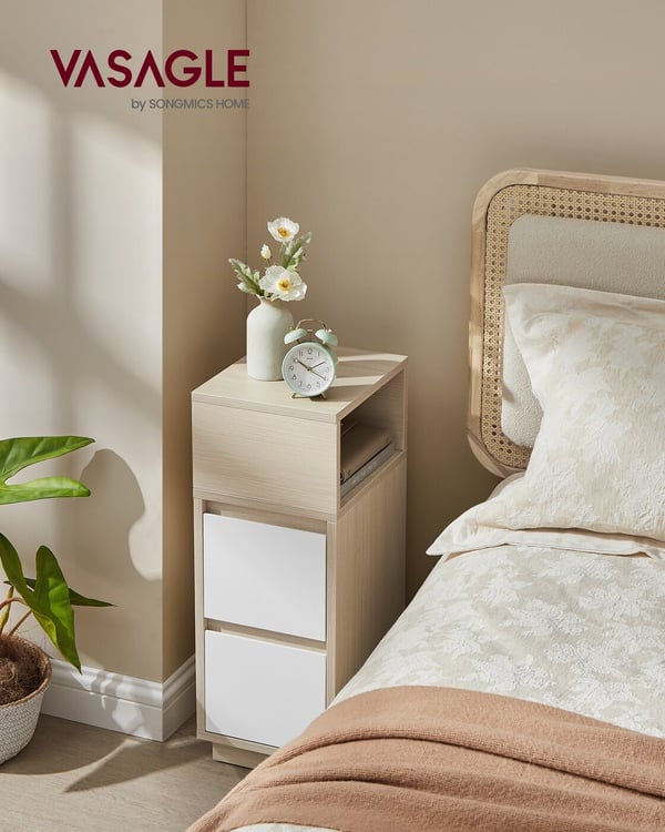 Natbord, 30x25x65 cm, Beige