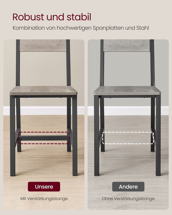 Spisestol, 36x46,6x87,1 cm, Greige