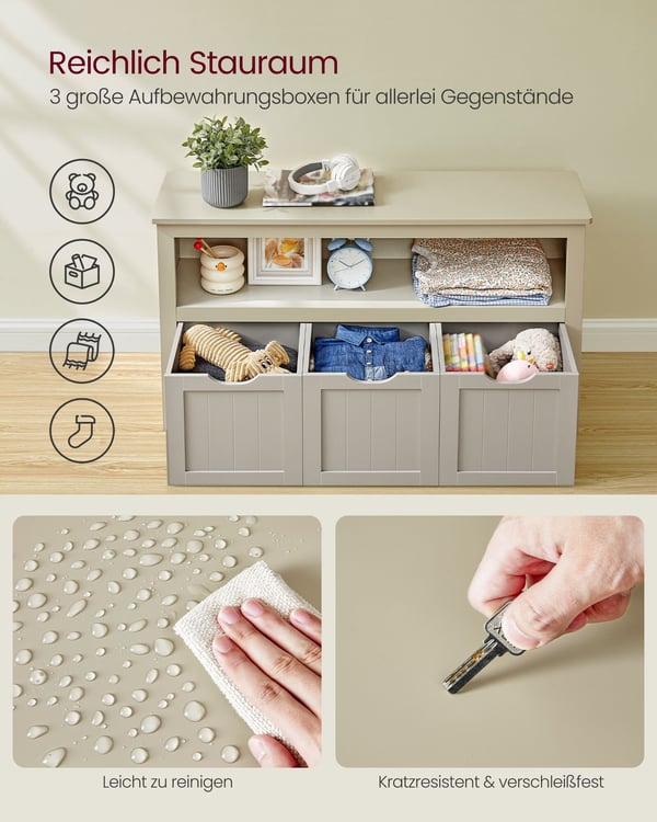 Oppbevaringsskap, 102x30x60 cm, Beige