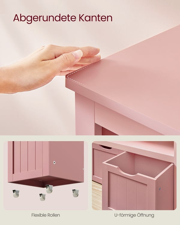 Børneopbevaringsskab, 102x30x60 cm, Pink