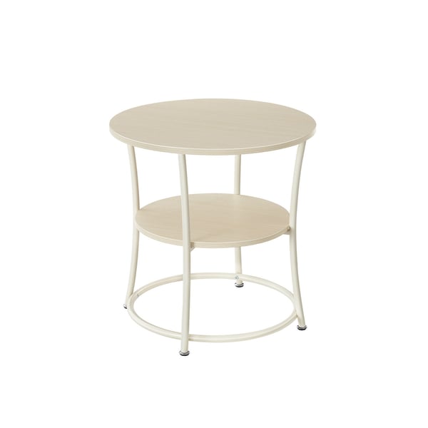 Sidebord, 55x55 cm, Beige