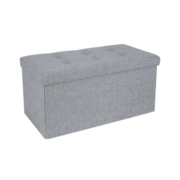 Säilytyspenkki, 76x38x38 cm, Harmaa