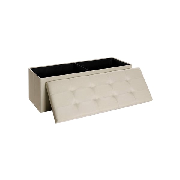 Oppbevaringsbenk, 110x38x38 cm, Beige