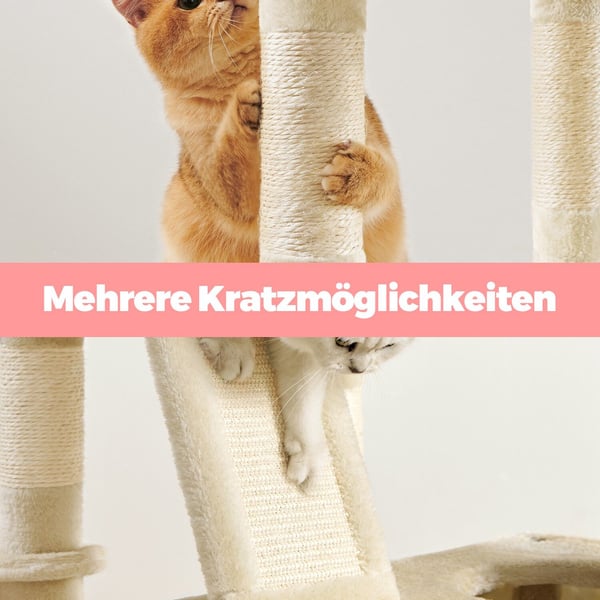 Kattetre, 60x50x206 cm, Beige