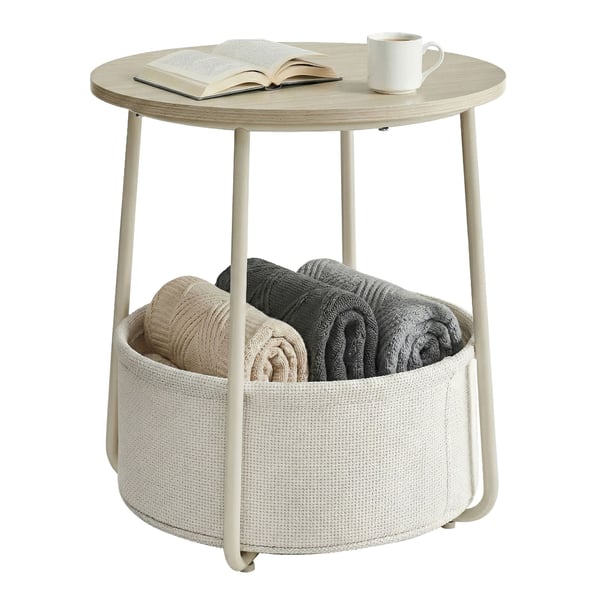 Sidebord, 45x50 cm, Naturlig Beige