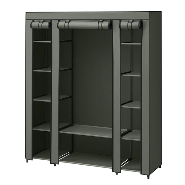 Garderobe, Stofgarderobe, 175x150x45 cm, Grøn