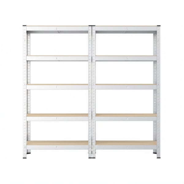 Robust hylle-sett, 40x90x180 cm, Sølv