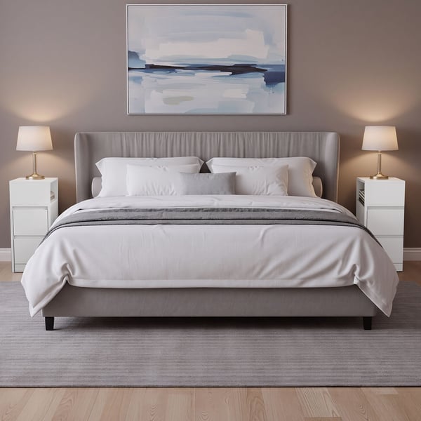 Nattbord, 30x25x65 cm, Hvit