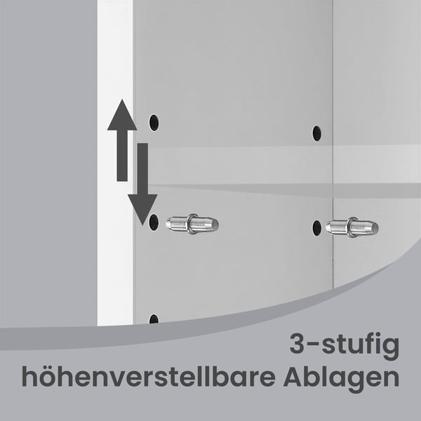 Sminkbord, 40x70x135 cm, Vit