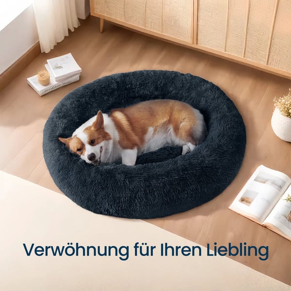 Hundeseng, 80x80x20 cm, Mørkegrå