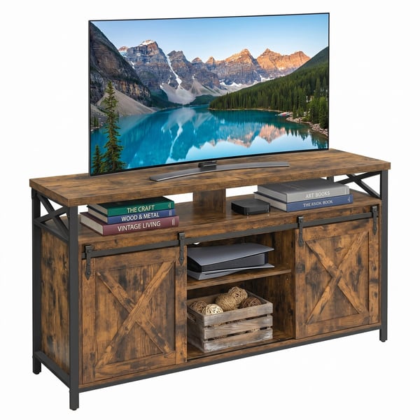 TV-benk, 40x147x76 cm, Brun Svart