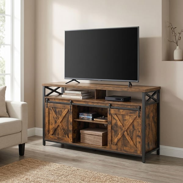 TV-benk, 40x147x76 cm, Brun Svart