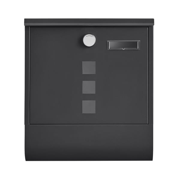 Brevinkast, 10x30,8x33,8 cm, Svart