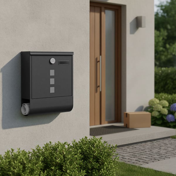 Brevinkast, 10x30,8x33,8 cm, Svart