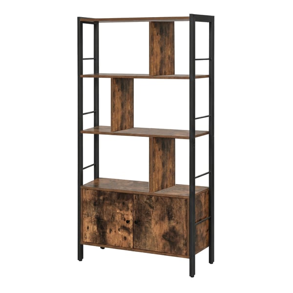 Bokhylle, 30x74x154,5 cm, Brun Svart Bokhylle, 30x74x154,5 cm, Brun Svart